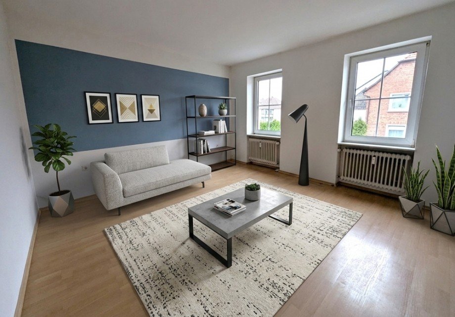 Wohnzimmer Etagenwohnung Haibach
