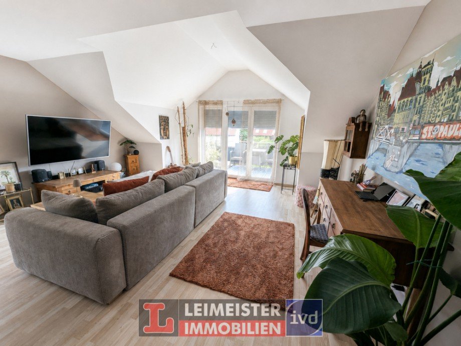 Wohnzimmer Dachgeschosswohnung Aschaffenburg