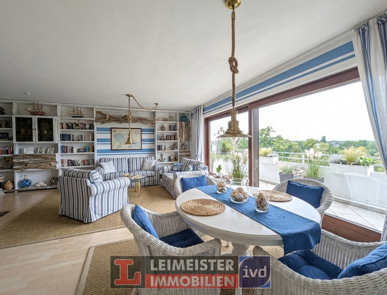 Esszimmer KI eingerichtet Aschaffenburg Etagenwohnung Obernauer Kolonie Traumhaftes MAISONETTE-HIGHLIGHT - Zwei Ebenen & gro�e Terrasse in Aschaffenburg - Mainn�he !