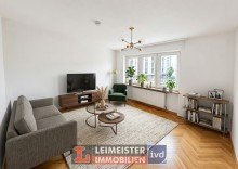 Wohnzimmer (KI-generiert eingerichtet) Wohnen *im Herzen der Stadt* - 4 Zimmer mit Balkon in Aschaffenburg