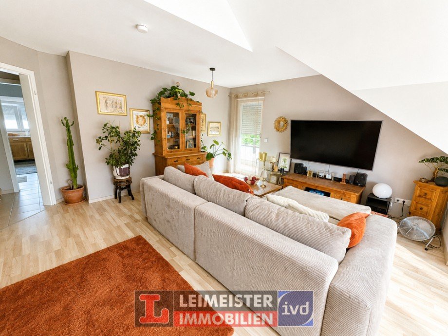 Wohnzimmer Dachgeschosswohnung Aschaffenburg