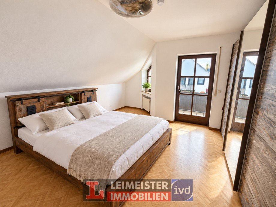 Schlafzimmer Doppelhaush�lfte H�sbach / Rottenberg